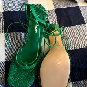 Hunter green heels size 11